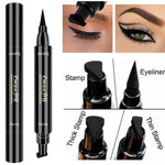 Double-headed wing seal eyeliner