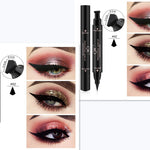 Double-headed wing seal eyeliner