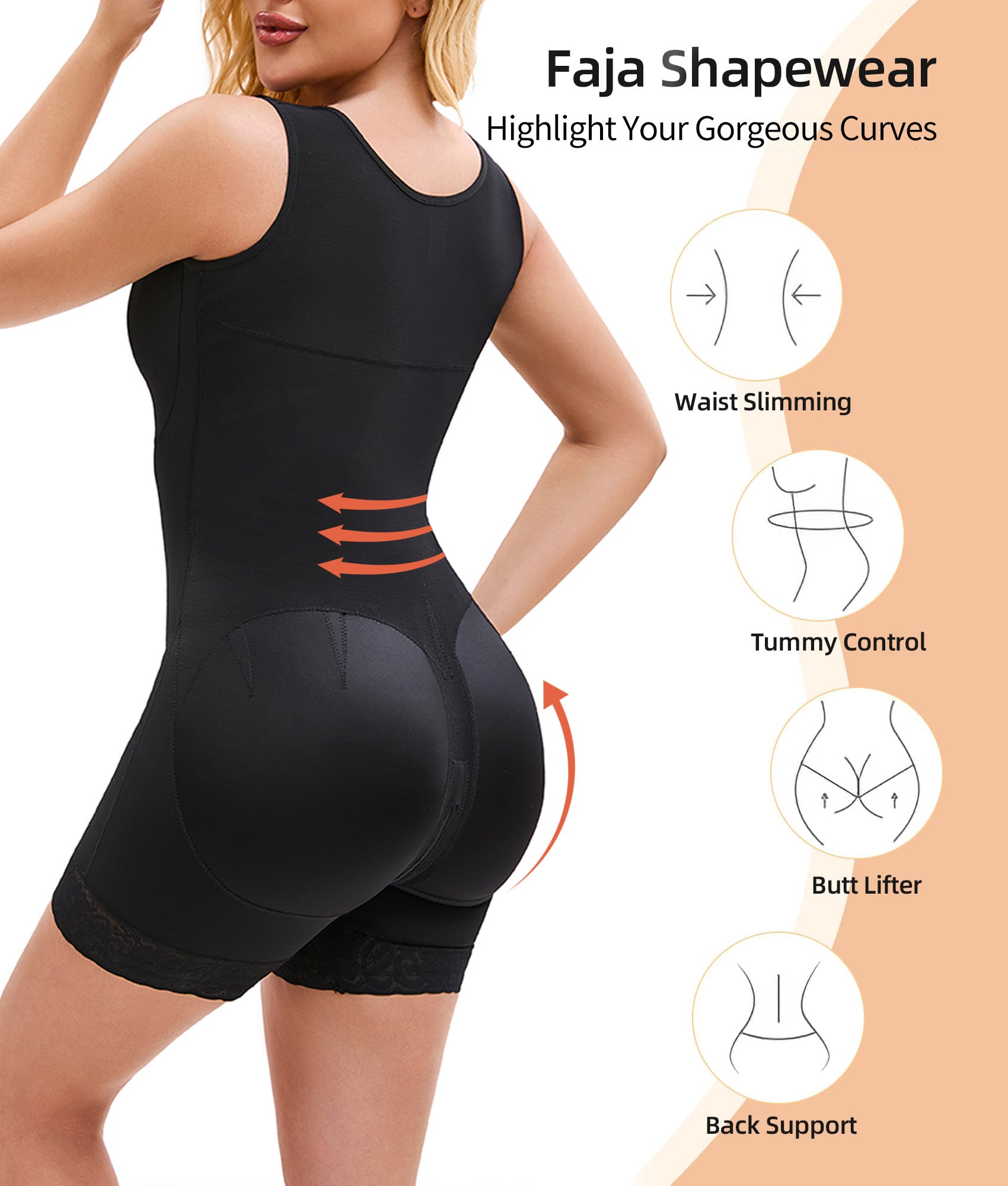 Fajas Colombianas Shapewear For Women Tummy Control Post Surgery Full Body Shaper Butt Lifter With Zipper Crotch Skimsbodysuits Solleonnewfajascurve Elegant Fajas Melibelt Bodysuitfajashaper