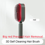 Self Cleaning Hair Brush For Women One-key Cleaning Hair Loss Airbag Massage Scalp Comb Anti-Static Hairbrush