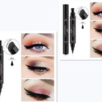 Double-headed wing seal eyeliner